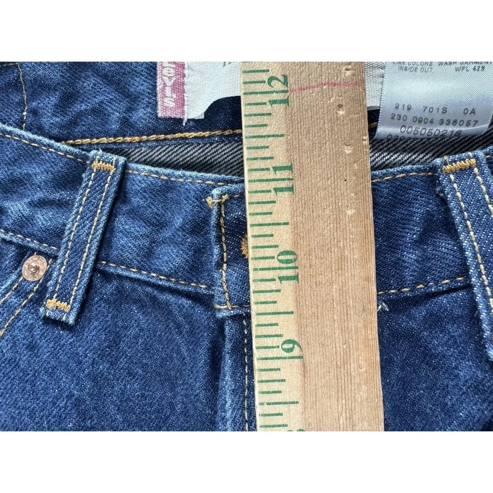 Levis 505 Regular Fit Jeans Mens 34x30 Dark Wash Blue Straight Leg Denim Mexico